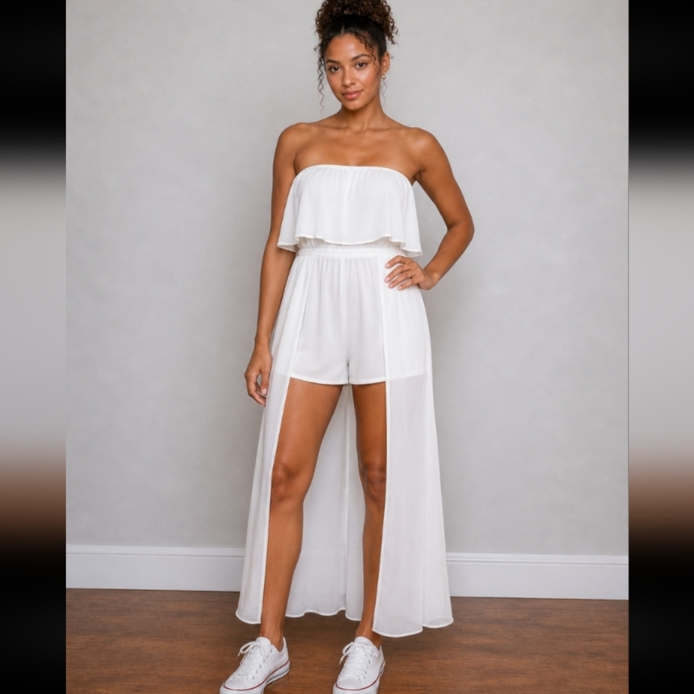 DEE ELLY Train Off Shoulder Short one piece M Nwot
